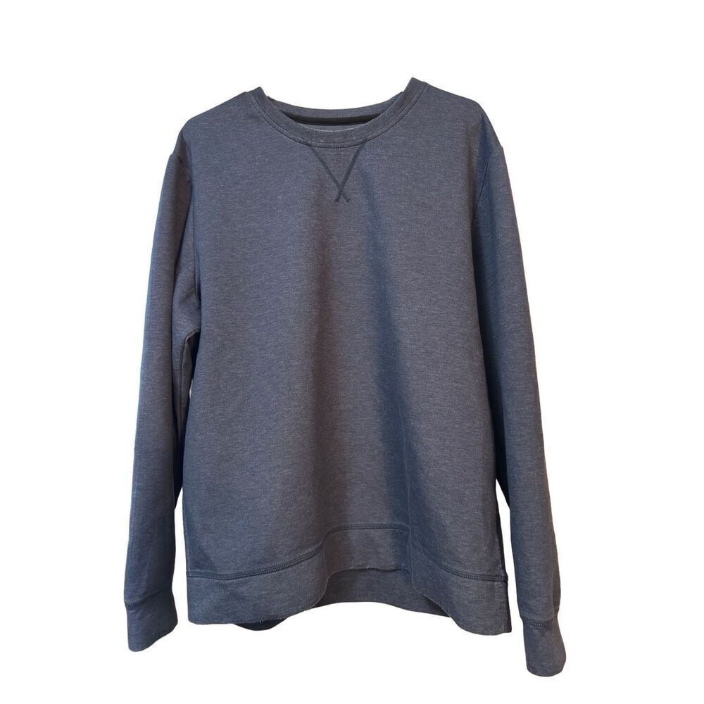 32 Degrees Heat Casual Crewneck Sweatshirt Mens XL light Navy Blue Sweater